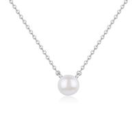 GAVU Natural Pearl Necklace for Women 925 Sterling Silver Necklace
