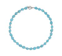 GAVU Women's Turquoise Necklace, Chunky Crystal Necklace, 16.5" & 20" Length, Stainless Steel Toggle Clasp, Bold and Timeless Style