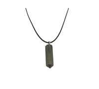 Gavya International Raw Pyrite Point Pencil Crystal Healing Pendant Necklace for women Self Awareness Diwali Gift x-mas Gift Birthday Gift spiritual Gift