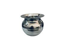 Gavya International Stainless Steel Pooja Lota Kalash Lota Utensil Vessel Temple Pooja Kalash for karwa chauth Pooja Hindu Festival Puja (No.- 9) Capacity - 450 ML