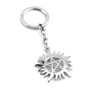 Gaweco Supernatural's Anti-Possession Symbol Keychain Metal Keyring Cosplay Accessories