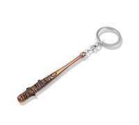 Gaweco Walking-Dead Negan Baseball Bat Keychain Metal Keyring Cosplay Accessories