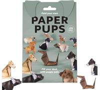 Gawecrea Paper Dogs Origami Kit 50pcs DIY 3D Paper Pups Origami Animal Kit Creative Craft Activity for Boys Girls Dog Animal Lovers Handmade Dog Desk Decoration Gifts