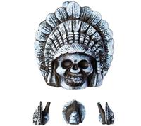 Gawecrea Screaming Aztec Death Whistle 125 dB Demon Skull Whistles Authentic Human Sounding Loud Screams Aztec War Whistle with Drawstring Bag for Collectible Day of the Dead
