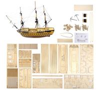 GAWEGM Wooden Ship Model Building Kits - 1/150 HMS Victory Ship Model - Sailing Boat Model