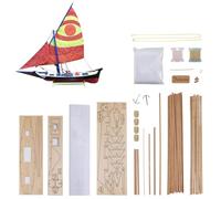 GAWEGM Wooden Ship Model Building Kits for Adult - Scale 1/50 Felucca 1887 Ancient Egyptian Single mast Sailboat Wood Model Kits