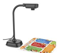 Gawervan Visualiser for Teachers and Classroom, USB Document Camera/Webcam Built-in Mic- Mac OS, Windows, Chromebook Compatible for Live Demo, Web Conferencing, Distance Learning, Remote Teaching