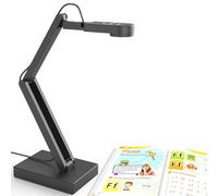 GAWERVAN Visualiser for teaching and Classroom: 12MP/4K Document Camera and Webcam for Digital Zoom - Ultra HD A3 Size - Auto Focus - LED Light with Dual Mics. Win/Mac/Chromebook Compatible