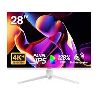 Gawfolk 28 inch UHD 4K computer monitor, IPS Ultra HD (3840×2560p) screen, 3:2, 1.07 billion colours, 128% sRGB, built-in speakers, 178° wide viewing angle，DisplayPort, HDMI, white