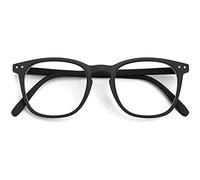 GAWK Type K Soft-Touch Matt Black Square Trapezoid Reading Glasses with Pouch Case