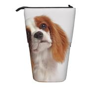 gawuoab Cavalier King Charles Spaniel (2) Telescopic Pencil Bag Holder Stand up Pencil case