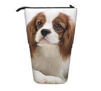 gawuoab Cavalier King Charles Spaniel Brown Spanieltelescopic Pencil Bag Holder Stand up Pencil case