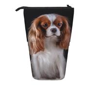 gawuoab Cavalier King Charles Spaniel Mother with Cubstelescopic Pencil Bag Holder Stand up Pencil case