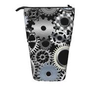 gawuoab Gear Metal Rendering Technology Digital Arttelescopic Pencil Bag Holder Stand up Pencil case