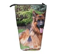 gawuoab German Shepherdtelescopic Pencil Bag Holder Stand up Pencil case