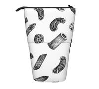 gawuoab Hand Drawn Pastatelescopic Pencil Bag Holder Stand up Pencil case
