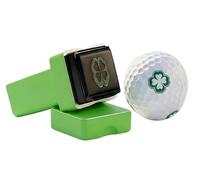 gawysbm Lucky Clover Golf Ball Stamp, Golf Ball Marker Stamp, Reusable Self-Inking Golf Ball Stamper to Identify Golf Balls, Ideal Gift for Golfers Dads Men Women Retirement (Lucky Clover)
