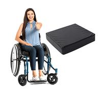 GAX Memory Foam Wheelchair Cushion Seat - Orthopedic Back Support Comfort Chair Foam Improve Posture for Coccyx, Sciatica & Tailbone Pain Relief with Waterproof PU Cover (18" x 16" x 4")