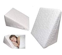 GAX Orthopedic Bed Wedge Pillow Back Support Cushion Anti Snoring, Acid Reflux & Respiratory Problems Ideal Foam for Sleeping, Reading & Rest Breathable Quilted Washable Cover Made in UK
