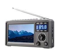 GAXAETR Portable Video Player Bluetooth Speaker MP3 MP4 4.3 Inch Display | Versatile multimedia player with MP3/MP4 support, 4.3 inch display, Bluetooth, USB/TF, clock, and photo viewer.