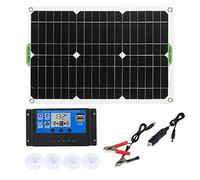GAXAETR Solar Panel Kit 180W with 100A Controller for Caravan Boat RV | 180W panel paired with a 100A controller, USB/USB-C ports, 12/24V car output, ideal for caravan, boat or RV use.