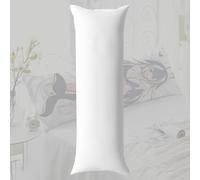 Gaxcent Fluffy Body Pillow, Full Body Pillows for Adults,20"" x 60"" Hugging Body Pillow Core, fit for 50x150 cm Japanese Anime Dakimakura Long Throw Pillow Vacuum Package 1 Piece,White,150 * 50cm