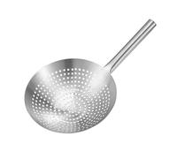 Gaxcent Sieve Spoon Stainless Steel, Opening Durable for Cooking Roast Sieve Fine Filter Comfortable Handle Skimmer Slit Spoon The Kitchen Foam Spoonful Foam Trowel,26cm