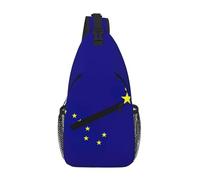 GaxfjRu Alaska state flag print Crossbody Bag for Women Men Sling Bag for Travel Hiking Crossbody Sling Backpack