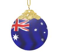 GaxfjRu Australian Flag Xmas Home Decorations Ornaments, Hanging Christmas Tree Gift Pendant For Holiday Cheer