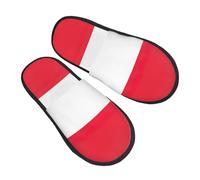 GaxfjRu Austrian flag Plush Winter Slippers for Indoor Use, Soft Warm House Slippers for Guests and Home Comfort Unisex
