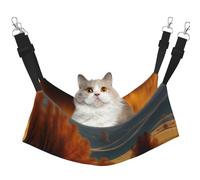 GaxfjRu Autumn Golden Grass Landscape Adjustable Cat Bed Hammock Perch For Window, Cozy Velvet Pet Sleeper And Lounge For Kittens