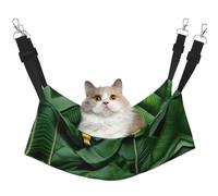 GaxfjRu Banana Leaves Adjustable Cat Bed Hammock Perch For Window, Cozy Velvet Pet Sleeper And Lounge For Kittens