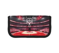 GaxfjRu Basketball Arenas Cute Dot Canvas Pencil Pouch Organized Storage for Picnics & Daily Use Makeup Pouch, Pencil Holder