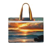 GaxfjRu Beach Maui Hawaii Sunset Sea Waves Clouds print Tote Bag Canvas Laptop Bag for Women Casual Work Bags for Travel, Office, College