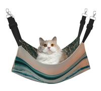 GaxfjRu Beach Sunset Theme Adjustable Cat Bed Hammock Perch For Window, Cozy Velvet Pet Sleeper And Lounge For Kittens
