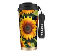 GaxfjRu Beautiful Sunflower 20 Oz with Lid, Vacuum Insulated Stainless Steel Coffee Mug, Tumbler for Hot and Cold Drinks