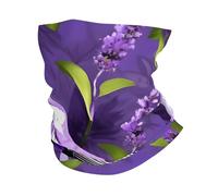 GaxfjRu Bird in Purple Lavender Floral Flowers print Cooling Multi Use Neck Gaiter Men's and Women's Summer Face Mask for Working, Running Sports