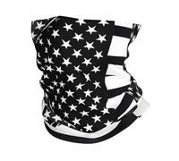 GaxfjRu Black and White American Flag print Cooling Multi Use Neck Gaiter Men's and Women's Summer Face Mask for Working, Running Sports