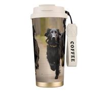 GaxfjRu Black Dog 20 Oz with Lid, Vacuum Insulated Stainless Steel Coffee Mug, Tumbler for Hot and Cold Drinks