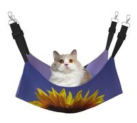 GaxfjRu Bloom Sunflower Adjustable Cat Bed Hammock Perch For Window, Cozy Velvet Pet Sleeper And Lounge For Kittens