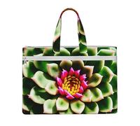 GaxfjRu Blooming Cactus Flower print Tote Bag Canvas Laptop Bag for Women Casual Work Bags for Travel, Office, College