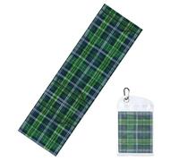 Gaxfjru Blue Scottish Tartan Cooling Towels for Neck and Face,Quick Dry Towel,Suitable for Sports,Gym,Yoga,Exercise,Running and Camping