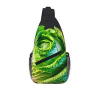 GaxfjRu Bright Cabbage print Crossbody Bag for Women Men Sling Bag for Travel Hiking Crossbody Sling Backpack