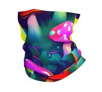 GaxfjRu Bright Mushrooms Art print Cooling Multi Use Neck Gaiter Men's and Women's Summer Face Mask for Working, Running Sports