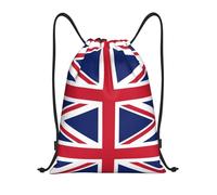 GaxfjRu British flag Cinch Drawstring Back Bags - Waterproof String Backpack, Ideal for Sports, Travel, and More