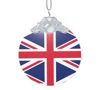 GaxfjRu British Flag Xmas Home Decorations Ornaments, Hanging Christmas Tree Gift Pendant For Holiday Cheer