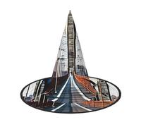 GaxfjRu Brooklyn Bridge Print Halloween Witch Hat, Witch Costume Accessory For Halloween Cosplay Party Holiday Decoration 3pcs