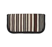 GaxfjRu Brown Stripe Cute Dot Canvas Pencil Pouch Organized Storage for Picnics & Daily Use Makeup Pouch, Pencil Holder
