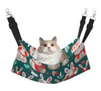 GaxfjRu Bunny Rabbits Adjustable Cat Bed Hammock Perch For Window, Cozy Velvet Pet Sleeper And Lounge For Kittens