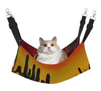 GaxfjRu Cactus In Desert Adjustable Cat Bed Hammock Perch For Window, Cozy Velvet Pet Sleeper And Lounge For Kittens